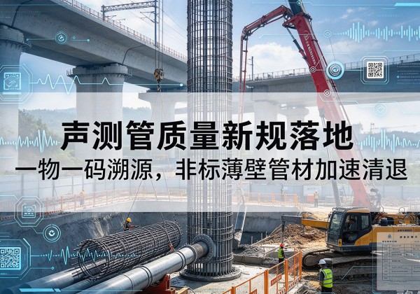 大关声测管质量新规落地，一物一码溯源，非标薄壁管材加速清退